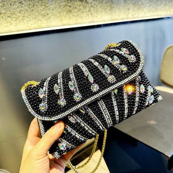 women's shoulder chain diamond fashion party wedding clutch bag